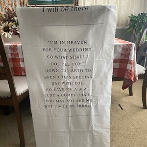 Wedding in memory seat cover